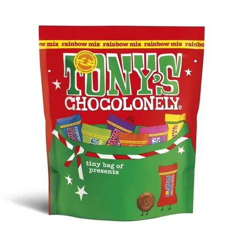 Tony's Chocolonely Fairtrade Tiny Tony's Christmas Pouch 135g