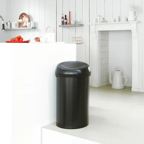 Brabantia Touch Bin, 60L, Matt Black