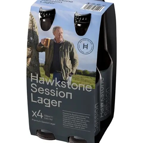 Hawkstone Session Lager 4 Pack 4% ABV ( 4 x 330ml)