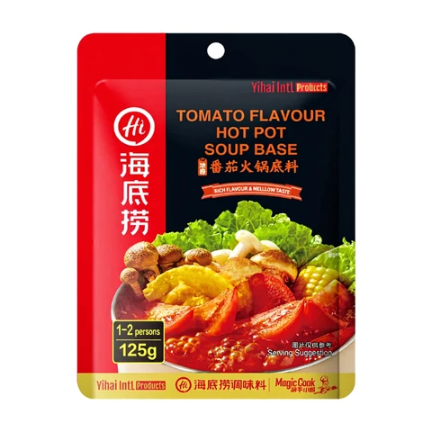 HAIDILAO Hot-Pot-Suppenbasis - Tomate für eine Person 125 g