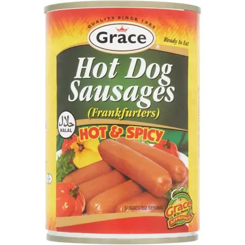 Grace Hot Dog Hot Spicy Halal 400g
