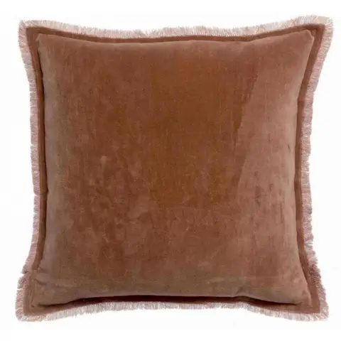 Coussin Uni Fara Bois de Rose 45 x 45