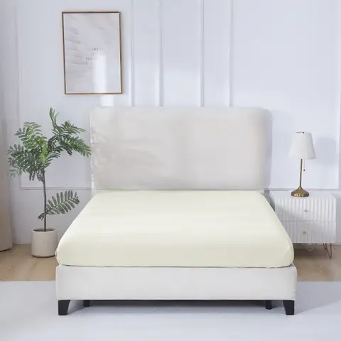 MEROPE, Nylon/Spandex Cooling-feel Pillowcase, 50x75cm, beige, 1pack