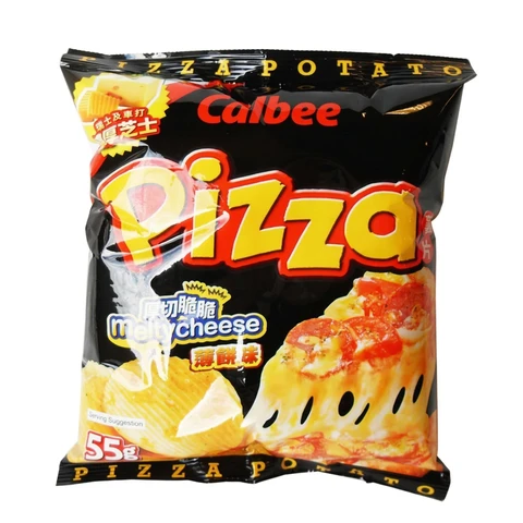 calbee Potato Chips Melty Cheese Pizza Flavour 55g
