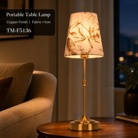 Mohheds Vintage Bloemenstof Tafellamp, 3 W Touchbediening 3 Kleurveranderende Stekker & Oplaadbare Bureau Nachtlamp voor Slaapkamer Nachtkastje Woondecoratie Cadeau