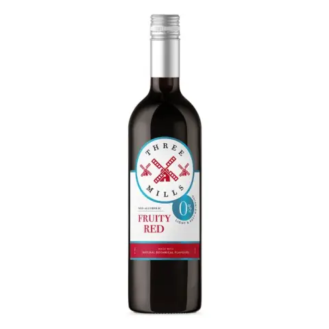 Three Mills - Non Alcoholic Fruity Red 0% ABV -750ml
