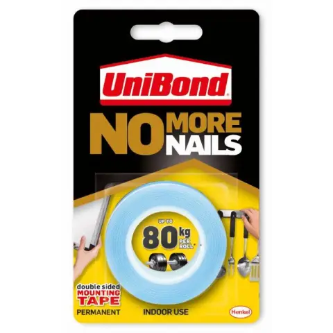 Unibond No More Nails Blue Double-sided Mounting Tape