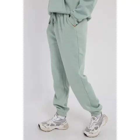 Third Avenue High-Rise Relaxed Fleece Joggers, Mineral Green, XXL Size
