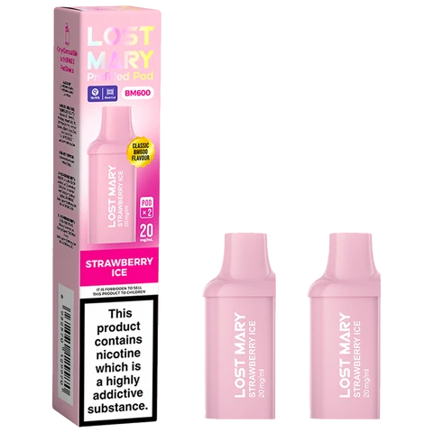 Lost Mary Bm600 Prefilled Podx2 Strawberry Ice