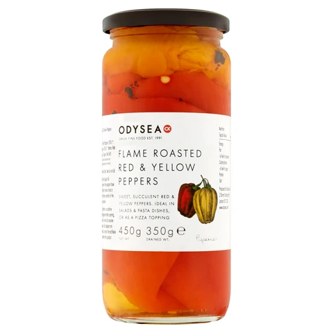Odysea Roasted Red & Yellow Peppers 450g
