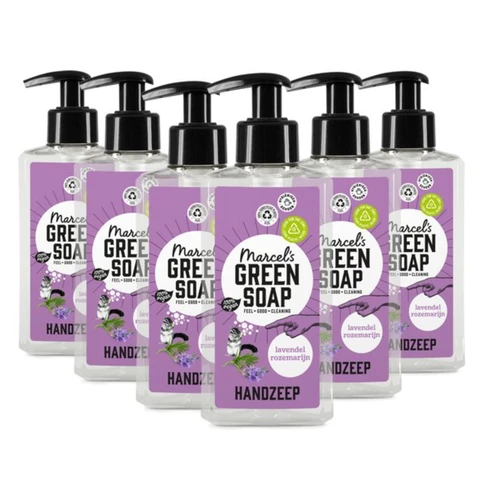 Marcel's GREEN SOAP handzeep - Lavendel & Rozemarijn - 6 x 250 ml