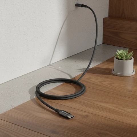 UGREEN Câble USB 2.0 tressé noir 100 W compatible MacBook Pro/Air, ordinateurs portables HP, Dell, Asus, Lenovo, MateBook, iPhone 16/16 Pro/15 et Galaxy S24/S23 - 1 m