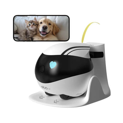 Enabot EBO Air Smart Home Roboterkamera - Weiß, HD-Videaufnahme, Haustierüberwachung & Fernansicht
