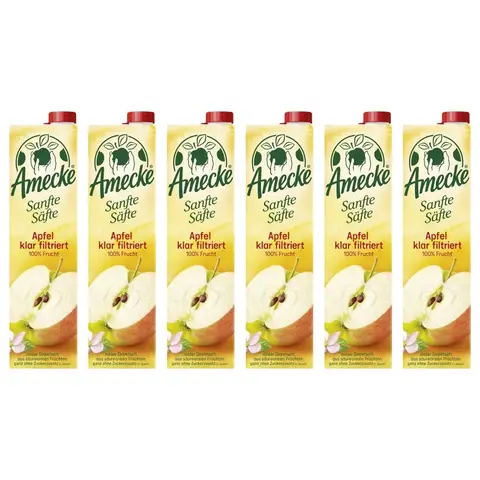 Amecke Milder Apfelsaft 6x1L