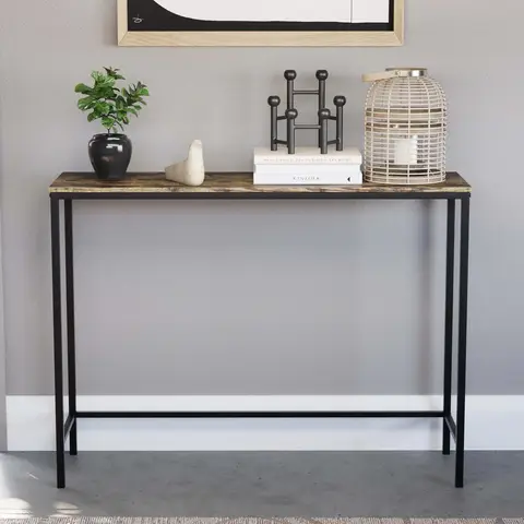 Vida Designs Console Table Brooklyn Rustic Brown/Black