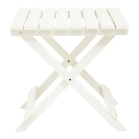 Interiors by Premier Side Table Beauport Wood Foldable White