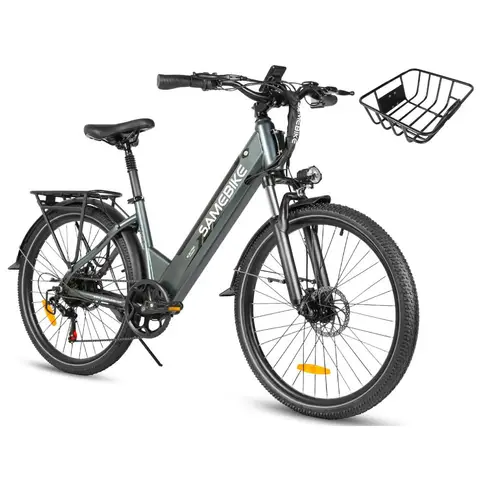 samebike RS-A01 PRO-T Adult electric bike 500W City ebike 36v15Ah  E-bike 27.5 inches tire Electric Bike RS-A01Pro-T-FT-GY-EN