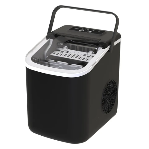 Cuisync Eismaschine, Arbeitsplatte & Tragbar mit Tragegriff, Selbstreinigung, 9 Eiswürfel in 6 Minuten, Ideal für Zuhause, Küche, Camping, Wohnmobil, GSN-Z6Y1