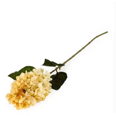 Candlelight Artificial Hydrangea Flower Stem Cream 75cm