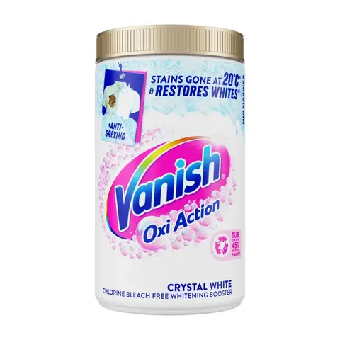 Vanish Gold Oxi Action Stain Remover & Whitening Booster Powder, For Whites, 1.35kg