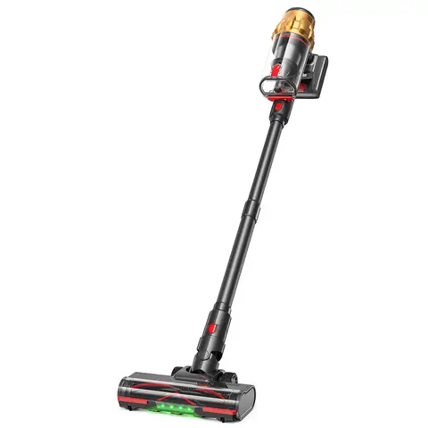 Aspirateur Balai Sans Fil Lubluelu G11, Puissance d’Aspiration 45kPa avec Brosse Anti-Enchevêtrement et Tête LED Verte Améliorée, Autoportant et Léger pour Poils d’Animaux, Tapis et Sols Durs, 43x30.2x19.5cm, 3.5kg (12 Accessoires Inclus)