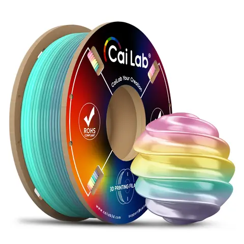 CAILAB 3D Printer Filament PLA Rainbow Gradient - Silk Rainbow #11