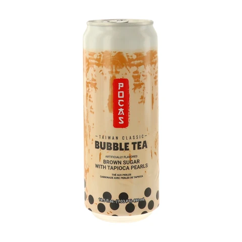 POCAS  Bubble Milk Tea Drink Black Sugar Flavored490ml