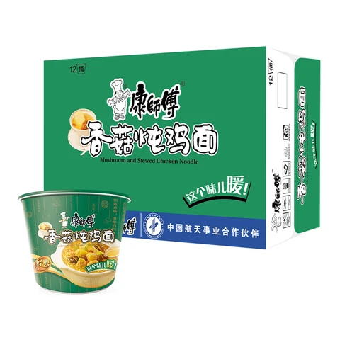 Master Kong Mushroom and Stewed Chicken Instant Noodle, 112 g x 12 (Full Box)