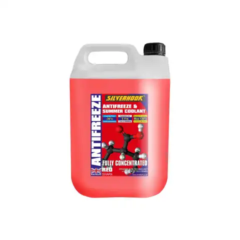 Silverhook Fully Concentrated Antifreeze O.A.T. Red 4.5 litre