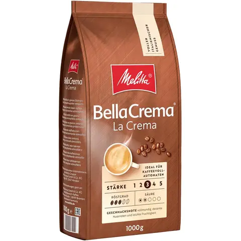 MELITTA BellaCrema La Crema Ganze Kaffeebohnen 1kg