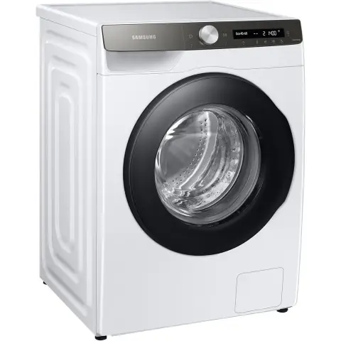 Samsung Waschmaschine, 8 kg, 1400 Umdrehungen pro Minute, Ecobubble, automatische Dosierung von Waschmittel und Weichspüler, Weiß/Schwarz, WW8ET534AATAS2 [Energieeffizienzklasse A]