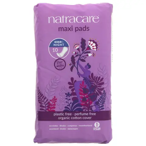 Natracare Maxi Pads - Night Time