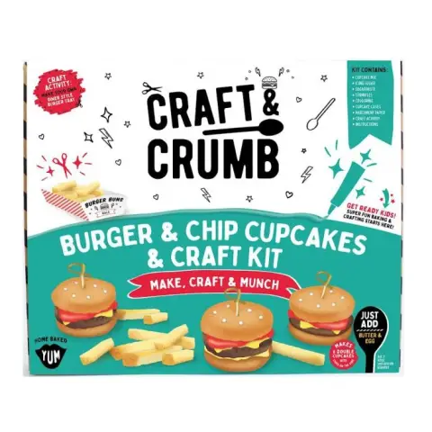 Craft & Crumb - Burger & Chips Bake & Craft Kit - 587g
