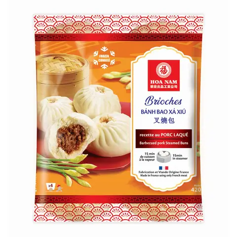 HOA NAM Brioches au porc laqué - 4 pièces/420 g