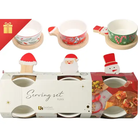 Koopman Servies Kerst 6-delig