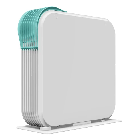 ecoair Vesto Specialist Dehumidifier – 400 ml/Day Extraction， 800ml Tank， Portable Quiet Design – White， Vesto