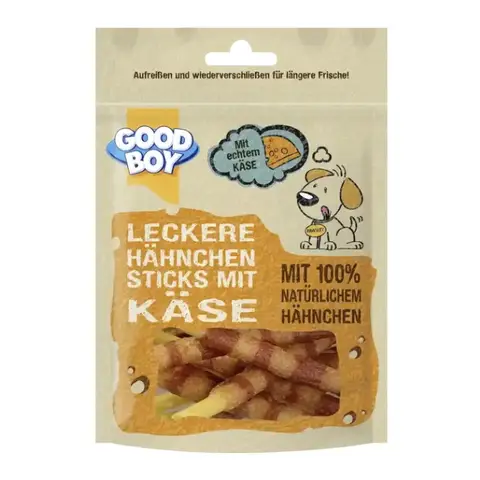 Good Boy Käse- Hähnchen Sticks 80 g
