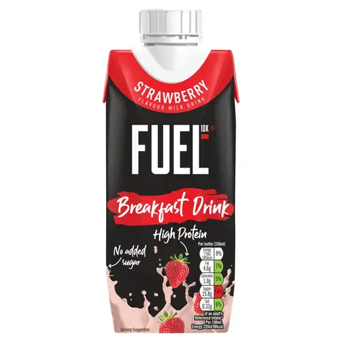 Fuel 10k Strawberry Liquid Breakfast 330ml