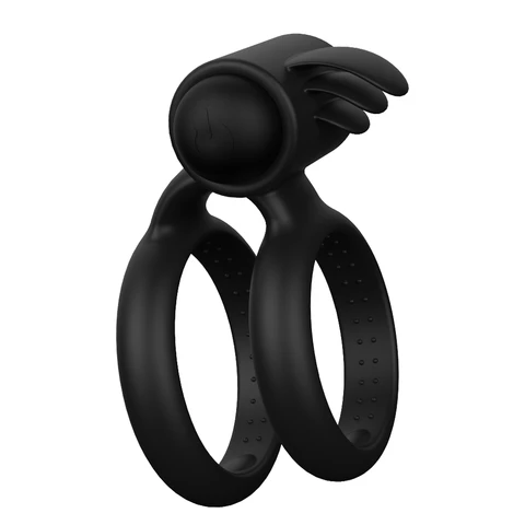 Moistor Kabelloser Vibrations-Penisring – Vibration mit einer Frequenz, wasserdicht IPX7, für den Heimgebrauch, batteriebetrieben, schwarz, S245-2