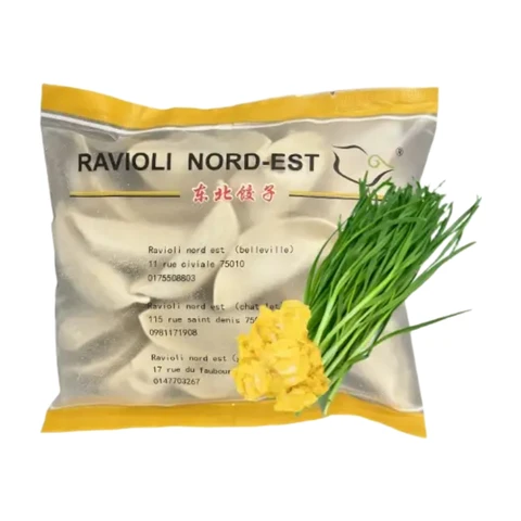 Northeast Dumpling King raviolis aux épinards et aux œufs 420g