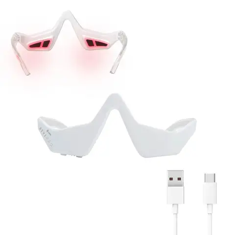 STYLPRO Spec-tacular EMS & LED Red Light Therapy Skincare Glasses, Under-Eye Rejuvenation, Visibly Reduce Wrinkles, Dark Circles & Puffiness, Top Gift Picks