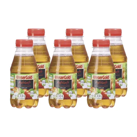 WESERGOLD Apfelsaft 6 x 0,33 L