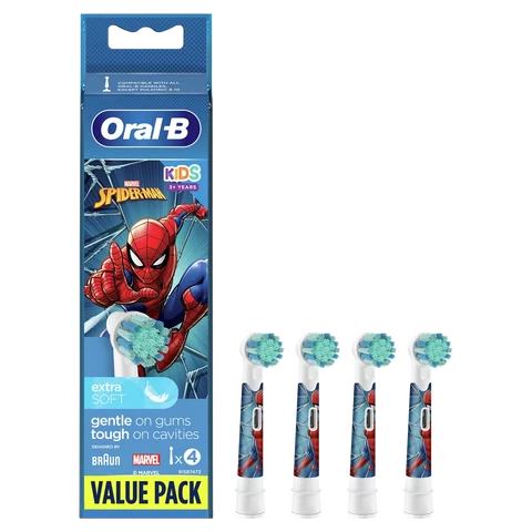 Oral-B EB10S-4 Kinder Elektrische Tandenborstel - Spiderman Design - Oplaadbaar - 2-Minuten Timer - Druksensor
