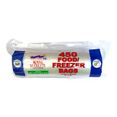 Royal Markets Freezer Bags, 7 X 9 Inch, Roll Of 450