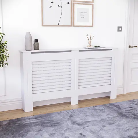 Vida Designs Radiator Cover Milton White Large