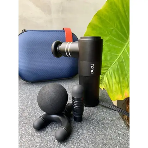 Torq Professionele aluminium sportmassagegun - Mini + reisetui
