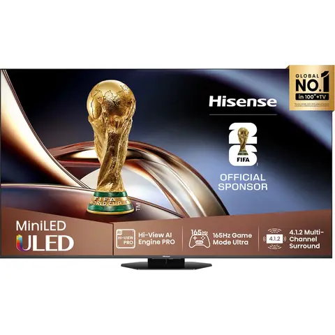 Hisense 55U8Q tv 140 cm 4K UHD Mini LED ULED 165 Hz smart-tv