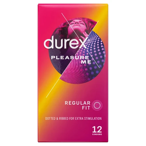 Durex Pleasure Me Ribbel en Stip condooms 12 stuks 