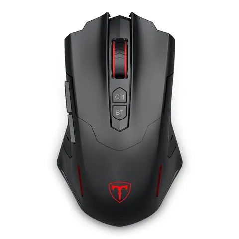 ET PC400 Souris gaming sans fil double mode 2,4 G et Bluetooth - Noir