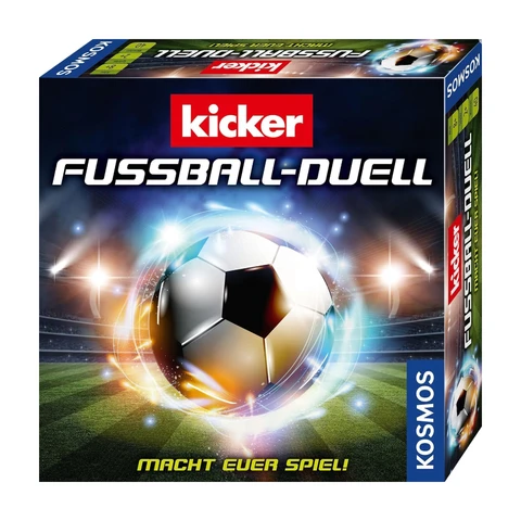 KOSMOS 684563 Kicker Fußball Duell - Macht euer Spiel! Taktisches Fussball Brettspiel für 2 Personen mit den Fussballprofis vom Kicker Magazin, ideal als Fußball Geschenk für Kinder ab 8 Jahren